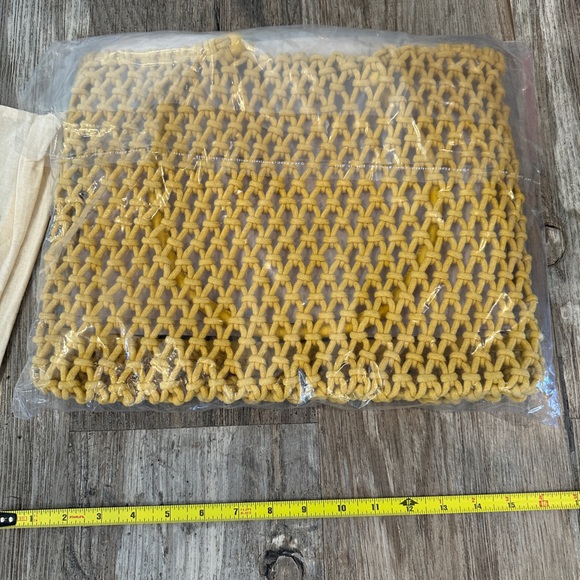 NEW Clare V. Sandy Tote Yellow - Picture 8 of 10